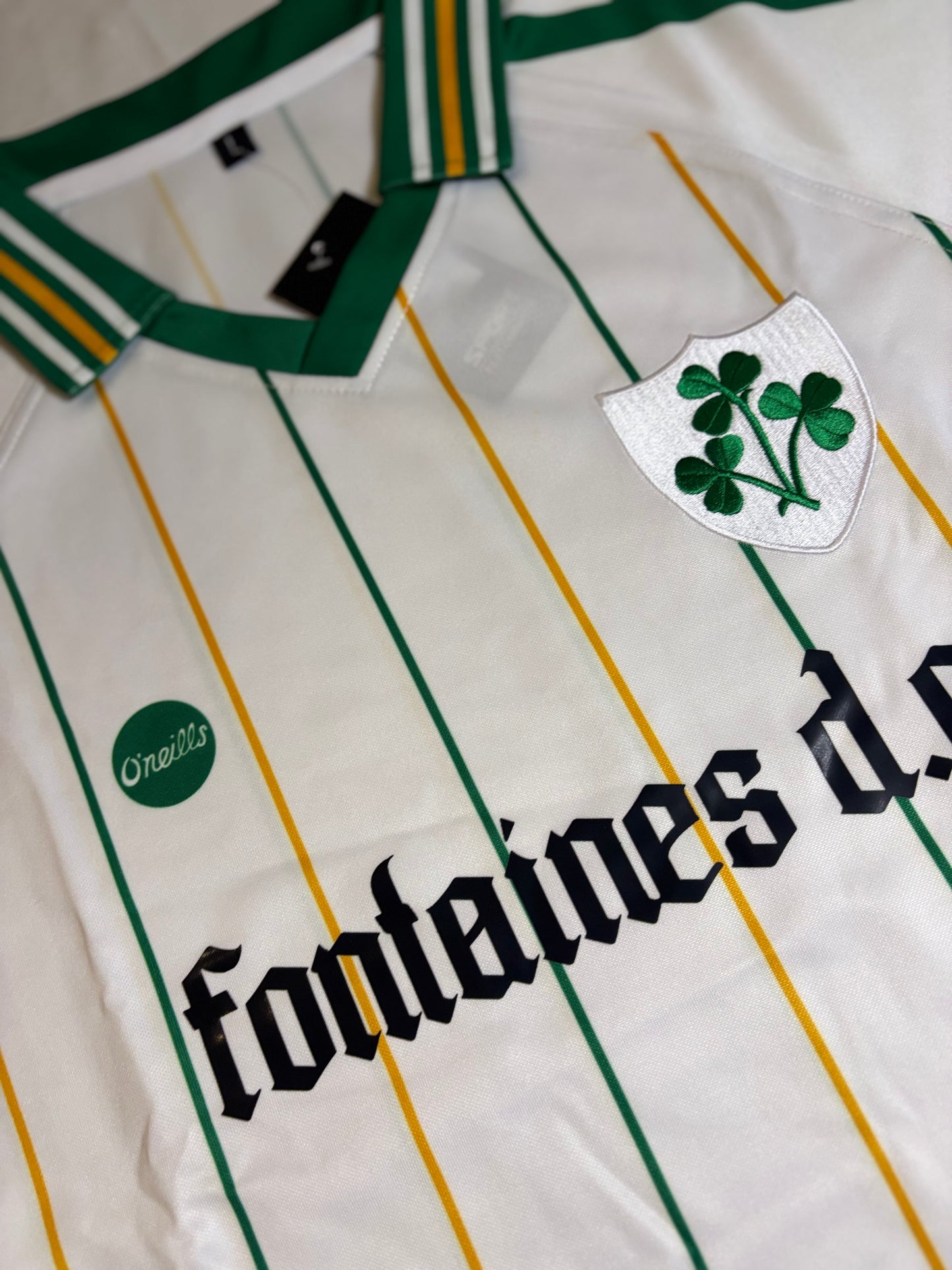 Fontaines Dc oneils retro white jersey