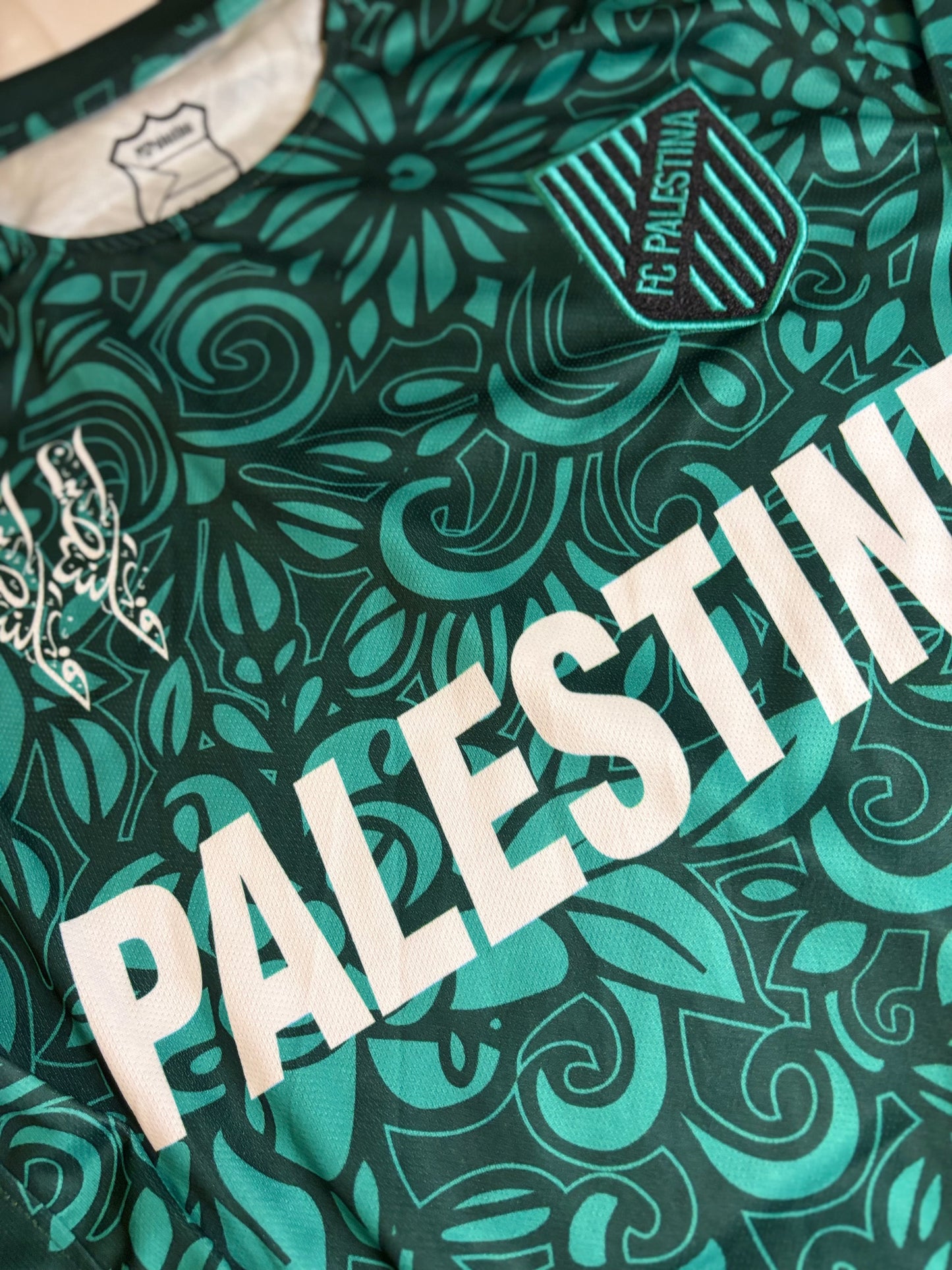 Kneecap x Palestine dark green long sleeve jersey