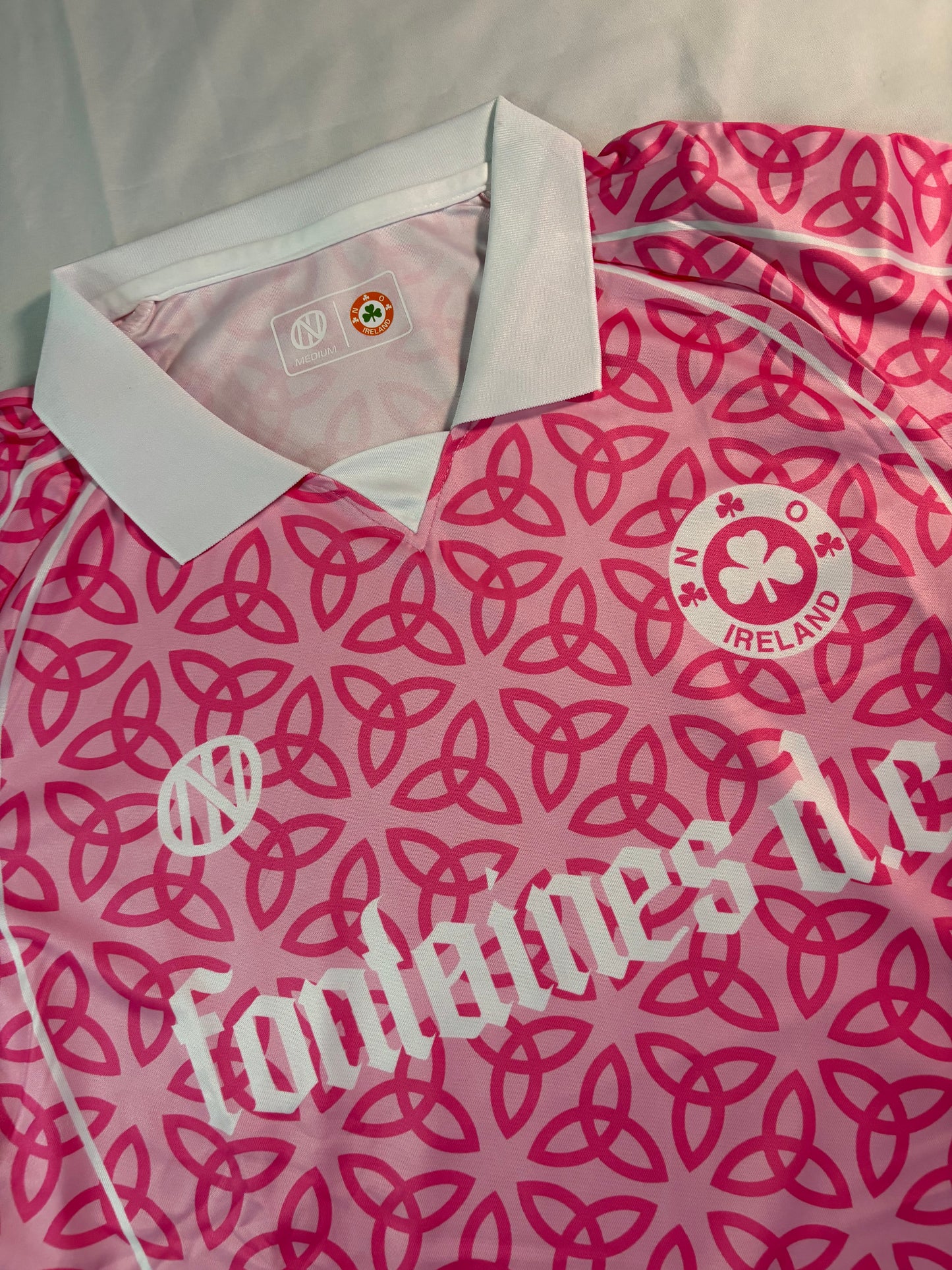 Fontaines DC x Pink Celtic Knot jersey