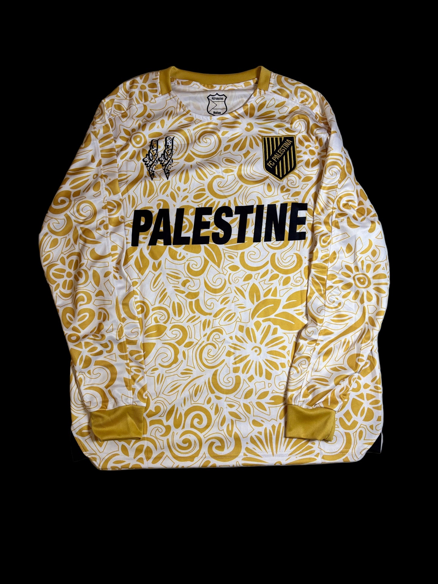 Kneecap x Palestine Banksy gold long sleeved jersey