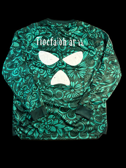 Kneecap x Palestine dark green long sleeve jersey