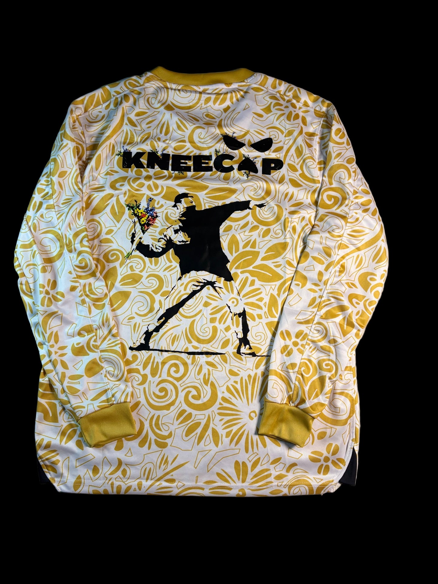 Kneecap x Palestine Banksy gold long sleeved jersey