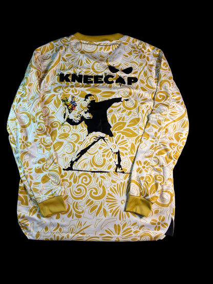 Kneecap x Palestine Banksy gold long sleeved jersey