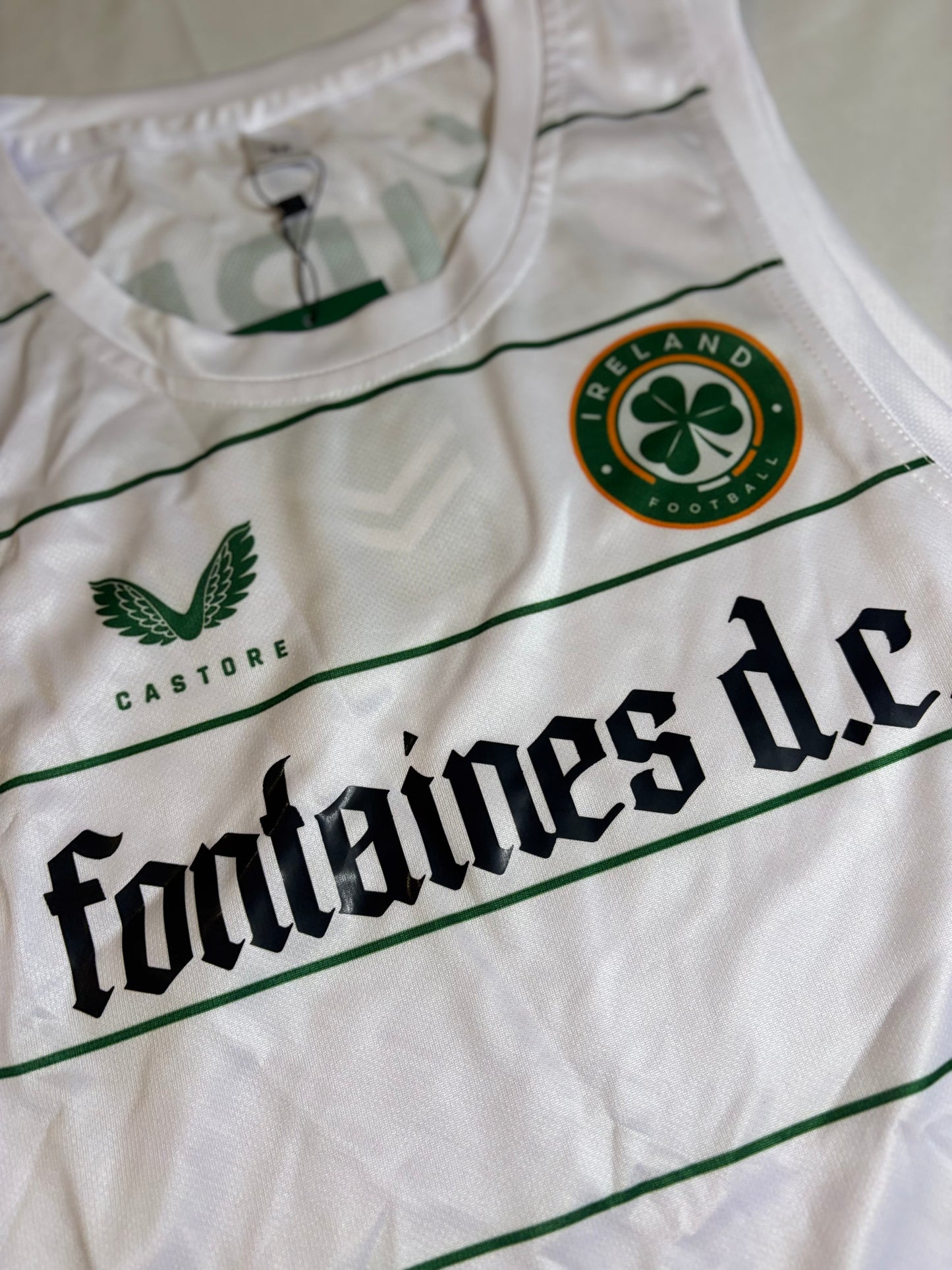 Fontaines Dc x ireland white vest
