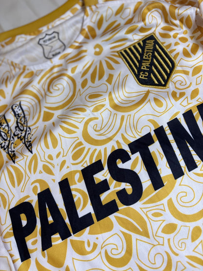 Kneecap x Palestine Banksy gold long sleeved jersey