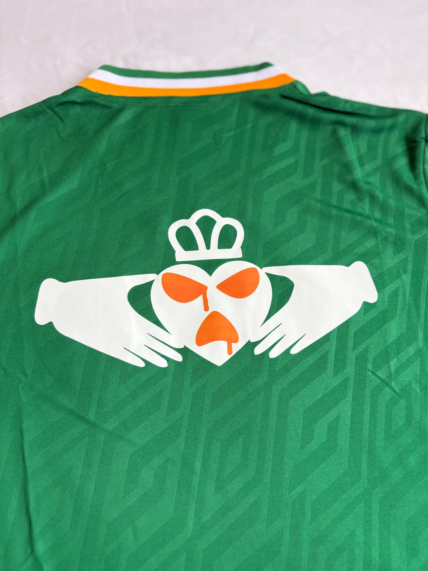 Kneecap Claddagh umbro green jersey