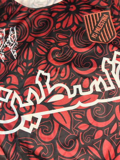 Kneecap x Palestine long sleeved red jersey