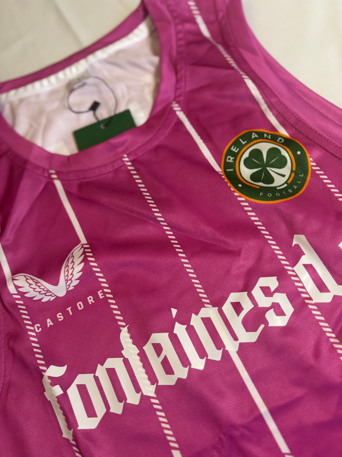 Fontaines dc x ireland pink vest
