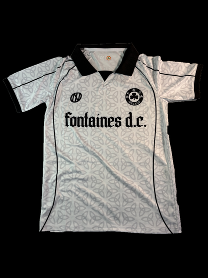 Fontaines DC white celtic knot jersey